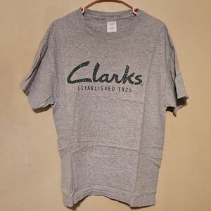 Clarks Logo Tee in Heather Gray